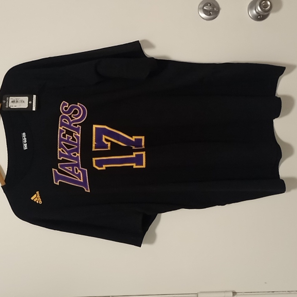 Men's Lakers Hibbert 17 black shirt